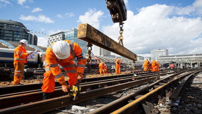 Rail network grinds to a halt over construction works 